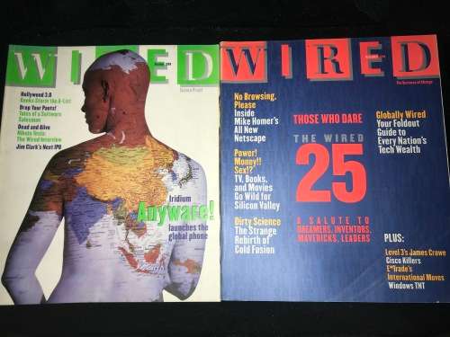 WIRED MAGAZINES OCT & NOV 1998