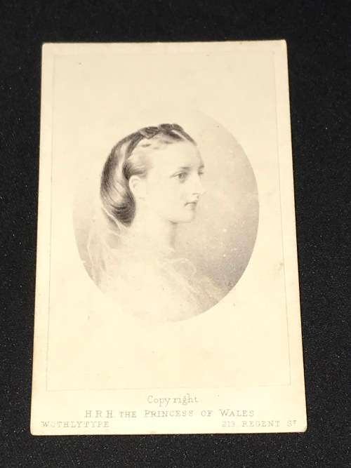 1860's PORTRAIT PRINT CDV OF H.R.H. PRINCESS OF WALES