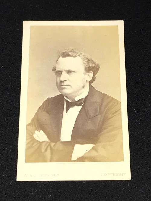 1860's CDV PHOTOGRAPH OF LORD STANLEY 15TH EARL OF DERBY
