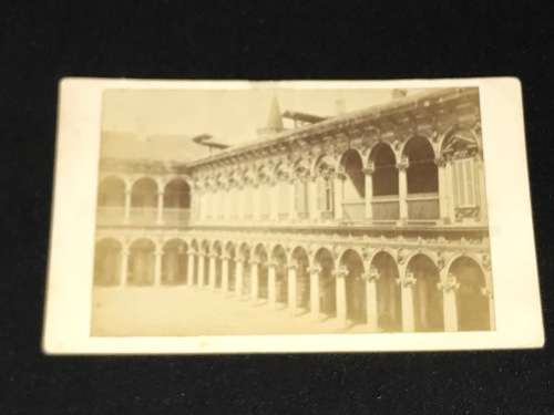 1860's ORIGINAL CARTE DE VISTE PHOTOGRAPH OF MILANO ARCHITECTURE