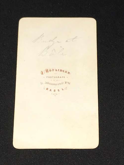 1860's PHOTO CDV OF BASEL SWITZERLAND
