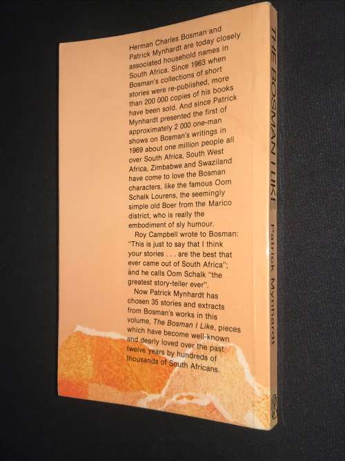 THE BOSMAN I LIKE A PERSONAL SELECTION BY PATRICK MYNHARDT INSCRIBED BY AUTHOR