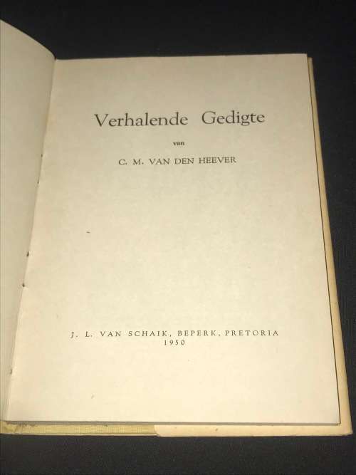 VERHALENDE GEDIGTE VAN C.M. VAN DEN HEEVER