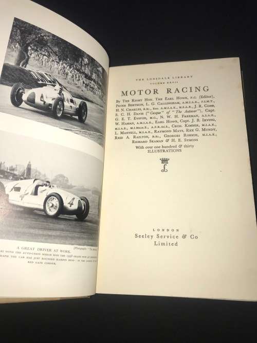 THE LONSDALE LIBRARY VOLUME XXVII MOTOR RACING