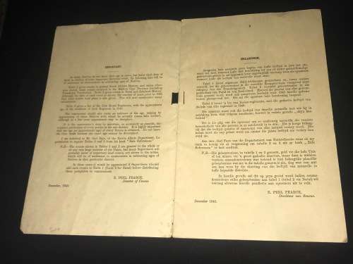 CENSUS 1946 LIST OF IMPORTANT HISTORICAL EVENTS AND ALSO OF ZULU ROYAL REGIMENTS