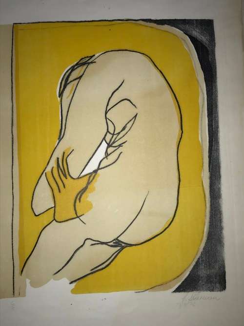 H SHERMAN NUDE LIMITED EDITION LITHOGRAPH