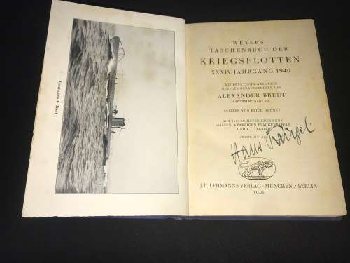WEYERS TASCHENBUCH DER KRIEGS FLOTTEN 1940 NAZI NAVY
