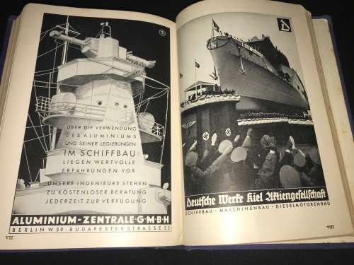 WEYERS TASCHENBUCH DER KRIEGS FLOTTEN 1940 NAZI NAVY