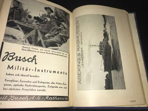 WEYERS TASCHENBUCH DER KRIEGS FLOTTEN 1940 NAZI NAVY