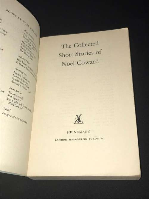 COLLECTED SHORT STORIES OF NOEL COWARD UNCORRECTED PROOF COPY