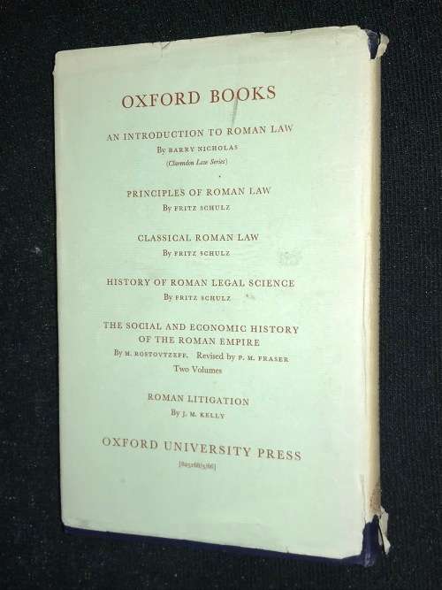 AN INTRODUCTION TO ROMAN LEGAL AND CONSTITUTIONAL HISTORY BY WOLFGANG KUNKEL
