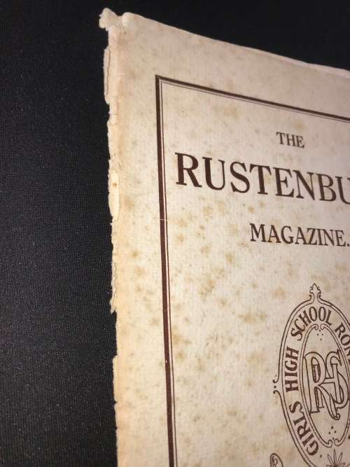 THE RUSTENBURG GIRLS HIGH SCHOOL MAGAZINES 1918, 1921, 1922