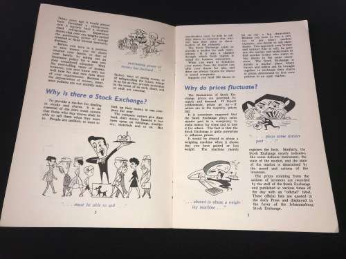 OWN YOUR OWN SHARE OF SOUTH AFRICA - VINTAGE JHB STOCK EXCHANGE BOOKLET