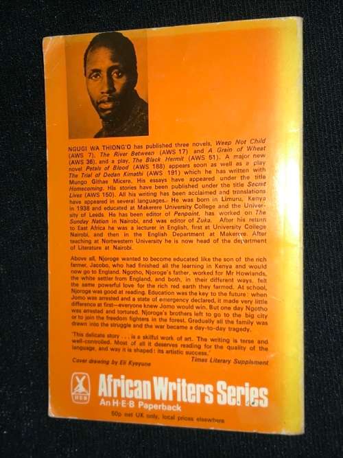 WEEP NOT, CHILD BY NGUGI WA THIONG'O