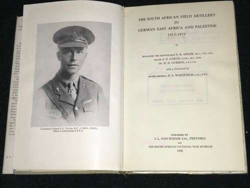 SOUTH AFRICAN FIELD ARTILLERY - GERMAN EAST AFRICA AND PALESTINE 1915 - 1919 EX- LIBRARY