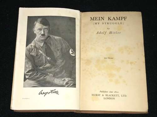 MEIN KAMPF ( MY STRUGGLE )BY ADOLF HITLER 1938
