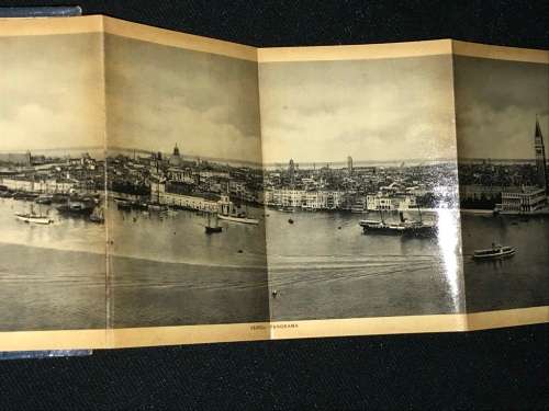 VINTAGE ITALIAN SOUVENIR FOLD OUT PHOTOS OF VENICE 32 VIEWS