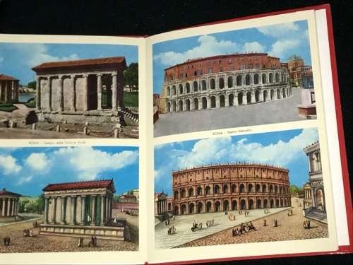 VINTAGE ITALIAN SOUVENIR FOLD OUT PHOTOS OF ROME