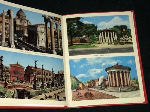 VINTAGE ITALIAN SOUVENIR FOLD OUT PHOTOS OF ROME