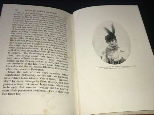 RUSSIAN COURT MEMOIRS 1914-16 WITH SOME ACCOUNT OF COURT, SOCIAL AND POLITICAL LIFE IN PETROGRAD....