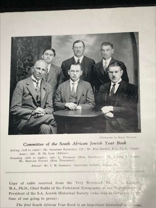 THE SOUTH AFRICAN JEWISH YEAR BOOK 1929 5689 - 90