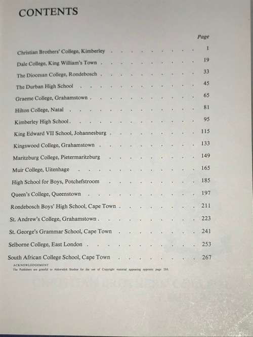 SOME FAMOUS SCHOOLS IN SOUTH AFRICA VOLUME 1