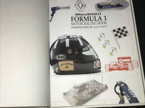 WILLIAMS RENAULT FORMULA ONE MOTOR RACING BOOK INTRO BY ALAIN PROST