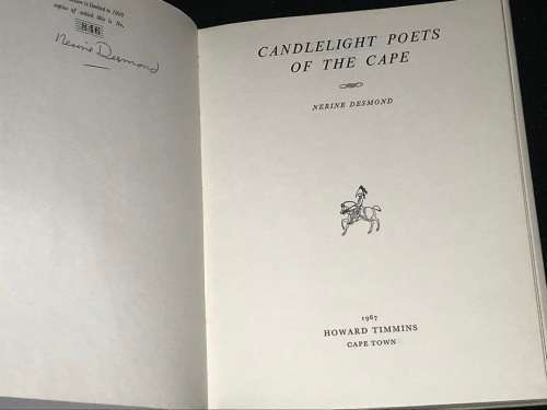 CANDLELIGHT POETS OF THE CAPE BY NERINE DESMOND SIGNED & NUMBERED