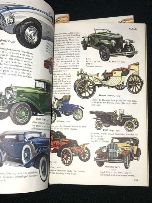 CARS OF THE WORLD BY J.D. SCHEEL 4 BOOKS IN SLIPCASE