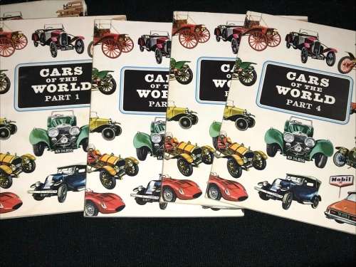 CARS OF THE WORLD BY J.D. SCHEEL 4 BOOKS IN SLIPCASE