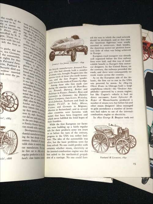 CARS OF THE WORLD BY J.D. SCHEEL 4 BOOKS IN SLIPCASE