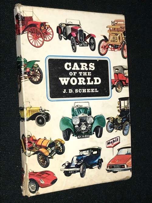CARS OF THE WORLD BY J.D. SCHEEL 4 BOOKS IN SLIPCASE