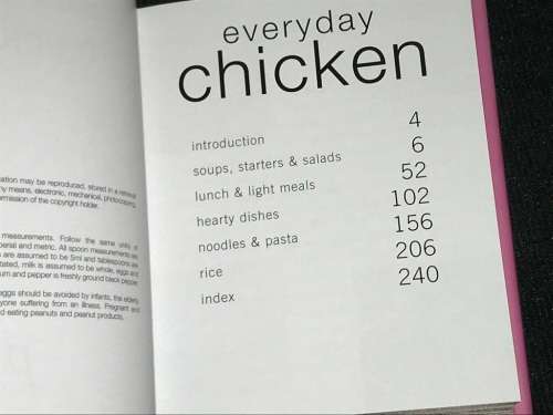 EVERYDAY CHICKEN RECIPE BOOK