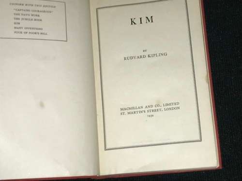 KIM BY RUDYARD KIPLING