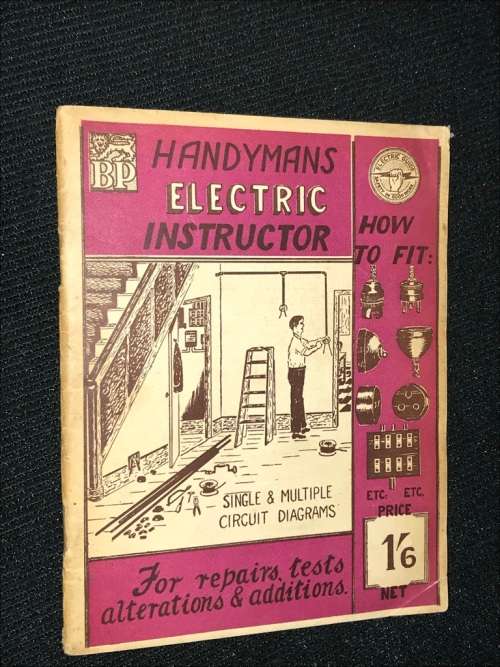 HANDYMAN'S ELECTRIC INSTRUCTOR VINTAGE BOOKLET