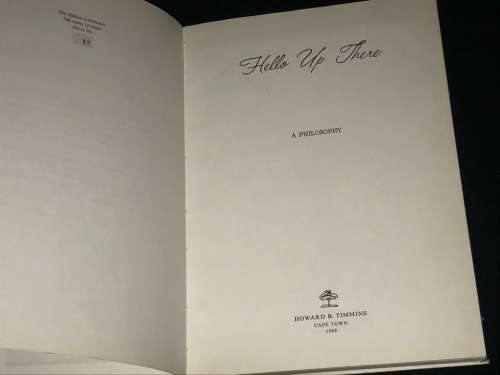 HELLO UP THERE A PHILOSOPHY MIND DRAWINGS BY THELMA CHAIT LIMITED EDITION