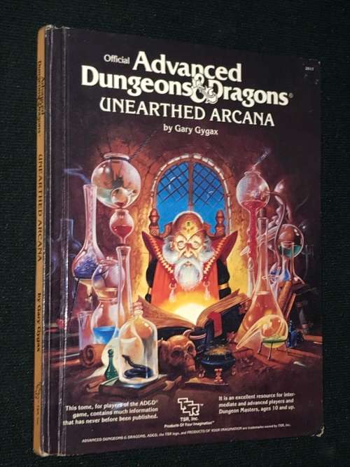ADVANCED DUNGEONS & DRAGONS UNEARTHED ARCANA BY GARY GYGAX