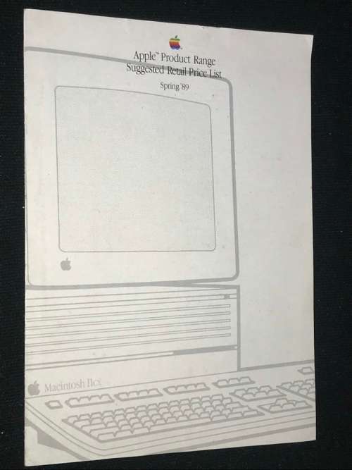 APPLE PRODUCT RANGE SUGGESTED RETAIL PRICE LIST  SPRING 89