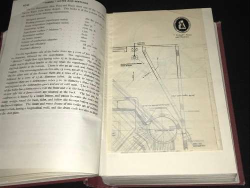 VERBAL NOTES AND SKETCHES FOR MARINE ENGINEER OFFICERS AND MAP OF PARIS