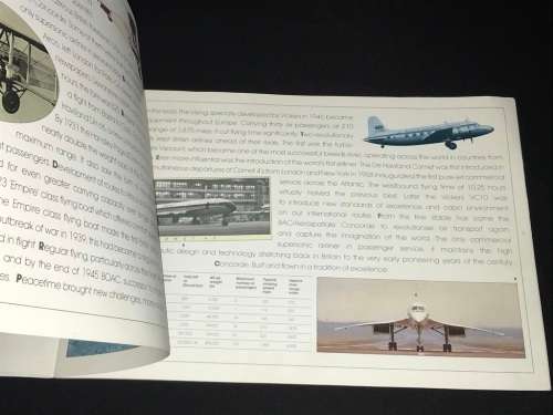 VINTAGE CONCORDE BROCHURE BRITISH AIRWAYS + GNOMES