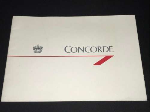 VINTAGE CONCORDE BROCHURE BRITISH AIRWAYS + GNOMES