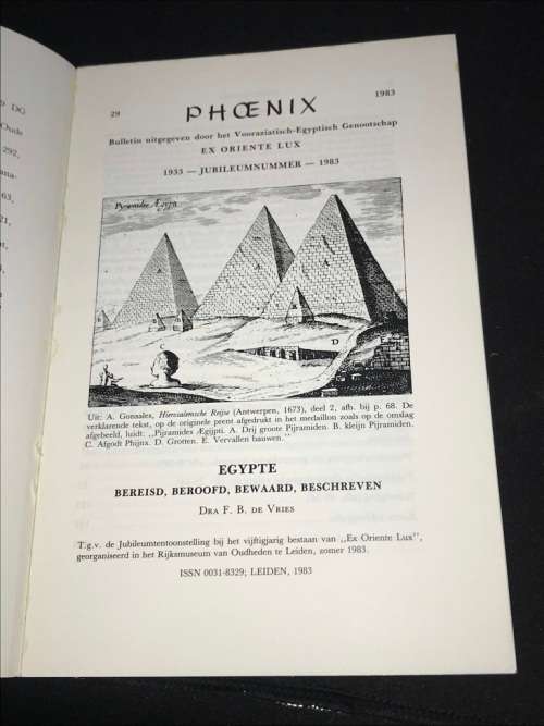EGYPTE BEREISD, BEROOFD, BEWAARD, BESCHREVEN