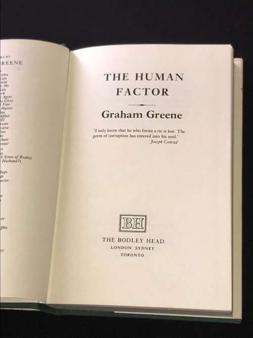 THE HUMAN FACTOR BY GRAHAM GREENE