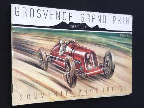 SCARCE GROSVENOR GRAND PRIX CAPE TOWN SOUVENIR PROGRAMMES 1937, 1938,1939