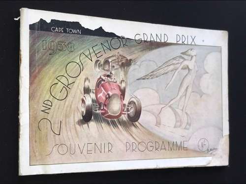 SCARCE GROSVENOR GRAND PRIX CAPE TOWN SOUVENIR PROGRAMMES 1937, 1938,1939