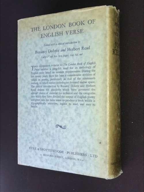 THE POEMS AND VERSES OF JOHN KEATS EDITED BY JOHN MIDDLETON MURRY