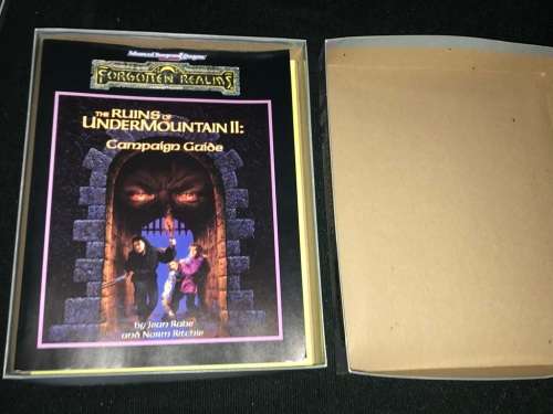 ADVANCED DUNGEONS & DRAGONS TSR THE RUINS OF UNDERMOUNTAIN II