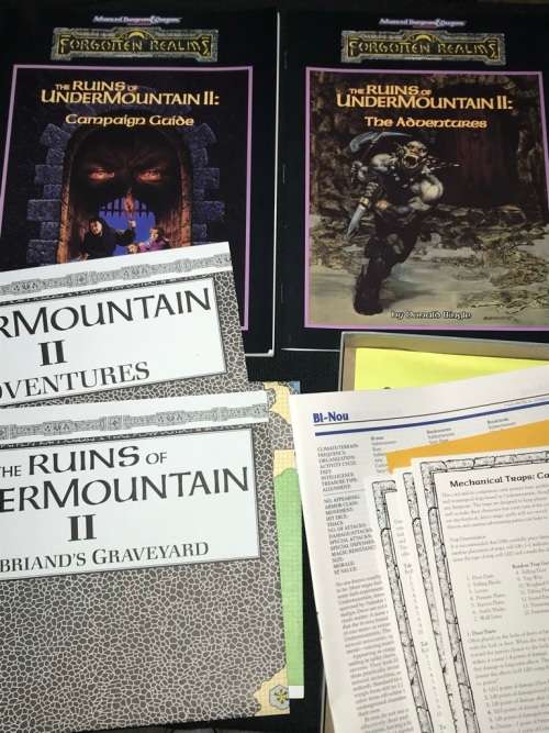 ADVANCED DUNGEONS & DRAGONS TSR THE RUINS OF UNDERMOUNTAIN II