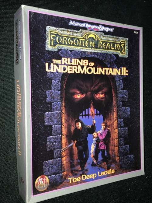 ADVANCED DUNGEONS & DRAGONS TSR THE RUINS OF UNDERMOUNTAIN II