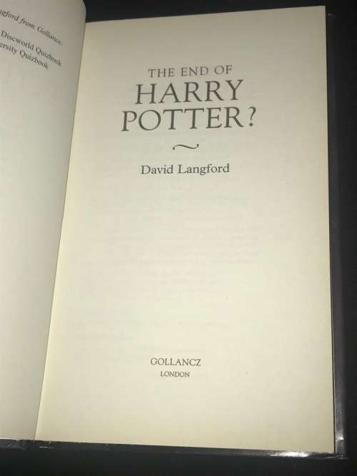 THE END OF HARRY POTTER BY DAVID LANGFORD